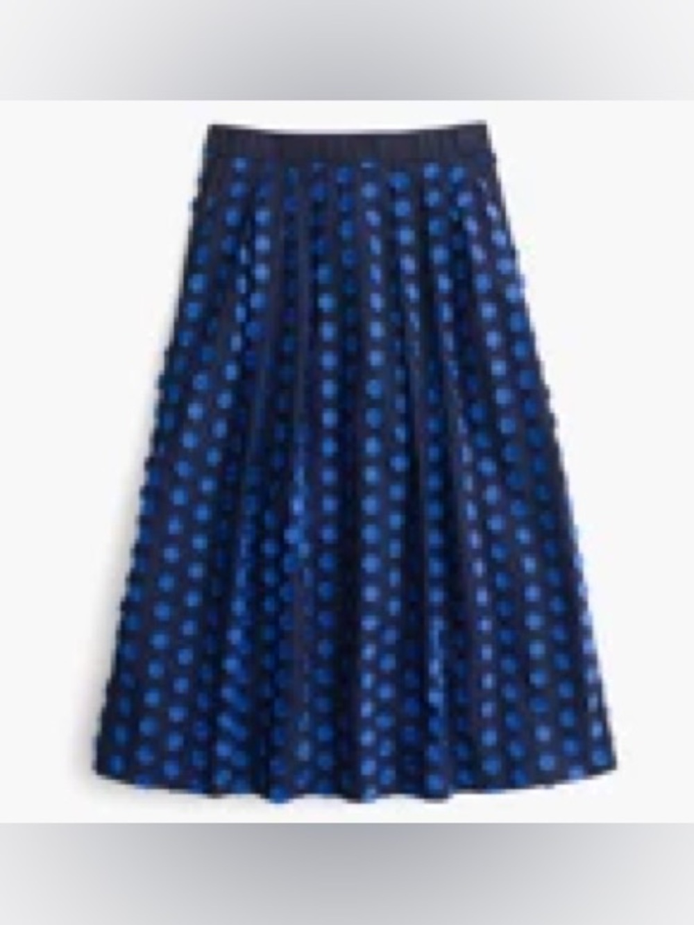 Midi skirt in fringe dot - Picture 2 of 10